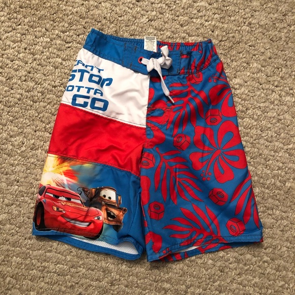 ❤️ 4/$20 Disney Cars Boys Swim Trunks - Picture 1 of 3